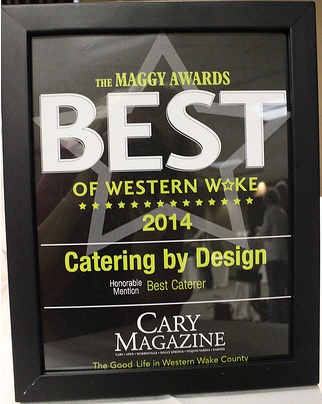 Maggy Awards Best of Western Wake 2014 - Catering by Design