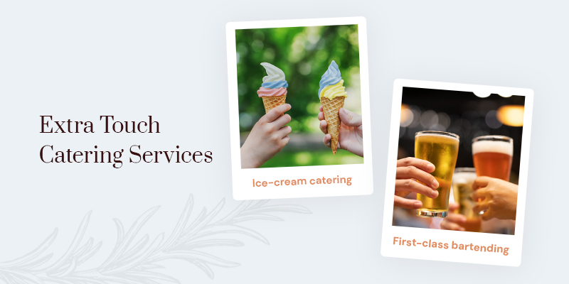 ice cream catering and bartending service